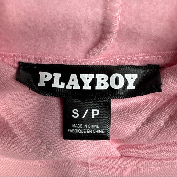 Playboy Bunny Set Pink Hoodie Sweatshirt/Sweat Pants Women’s S NWT - Picture 7 of 16